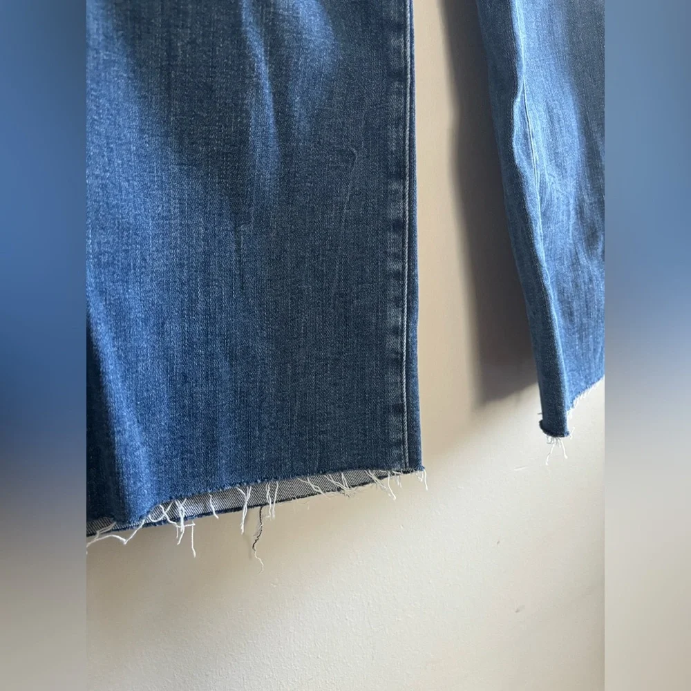 New with tags Frame Le Palazzo wide leg high rise raw hem in color Crossing - Picture 6 of 8